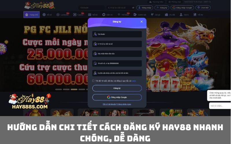Hướng dẫn chi tiết cách Đăng Ký HAY88 nhanh chóng, dễ dàng